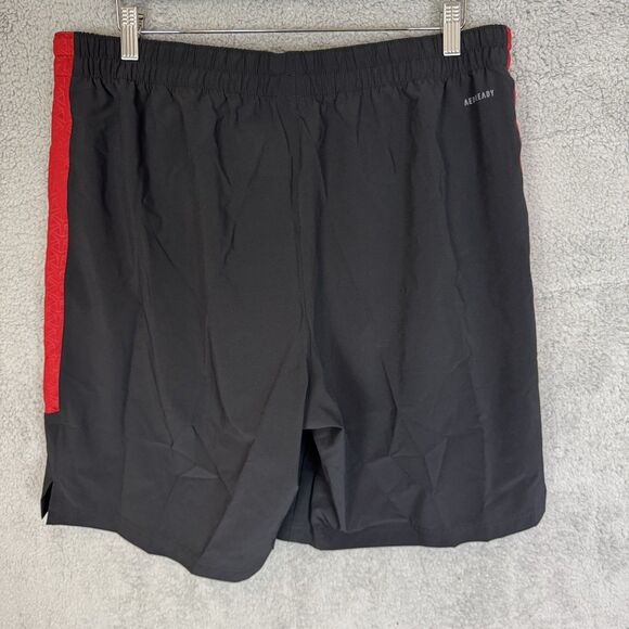 S Adidas Shorts Mens XXL Black NC State Wolfpack Woven 9"‎ Inseam Athletic NWT - Picture 2 of 7